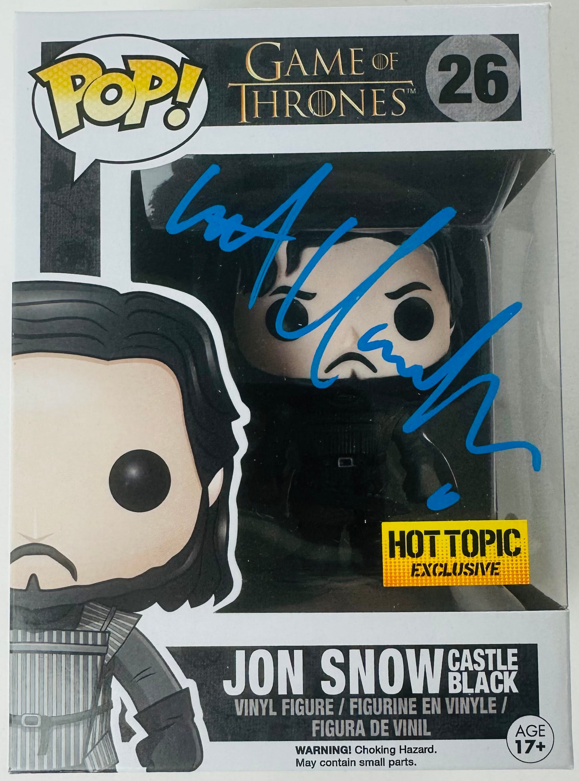 Kit Harington, Jon Snow, Game of Thrones, Funko Pop 26, Kit Harington Signed, Jon Snow Funko, House Stark, Night's Watch, King in the North, HBO Series, Fantasy Collectible, Signed Funko Pop, Television Memorabilia, JSA Authenticated, Game of Thrones Autograph