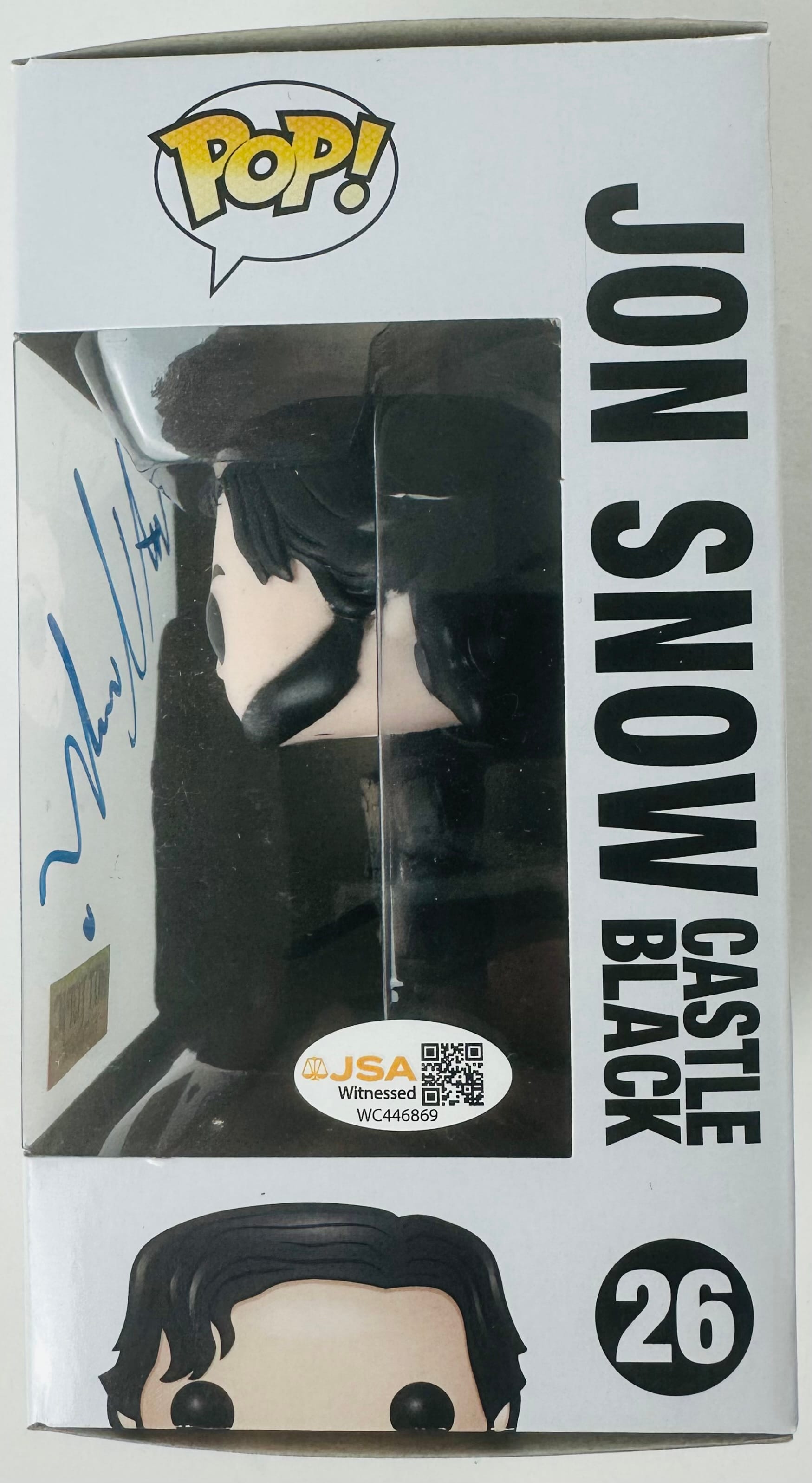 Kit Harington Signed Jon Snow Funko Pop 26 Game of Thrones Autograph JSA 869 - Image 2