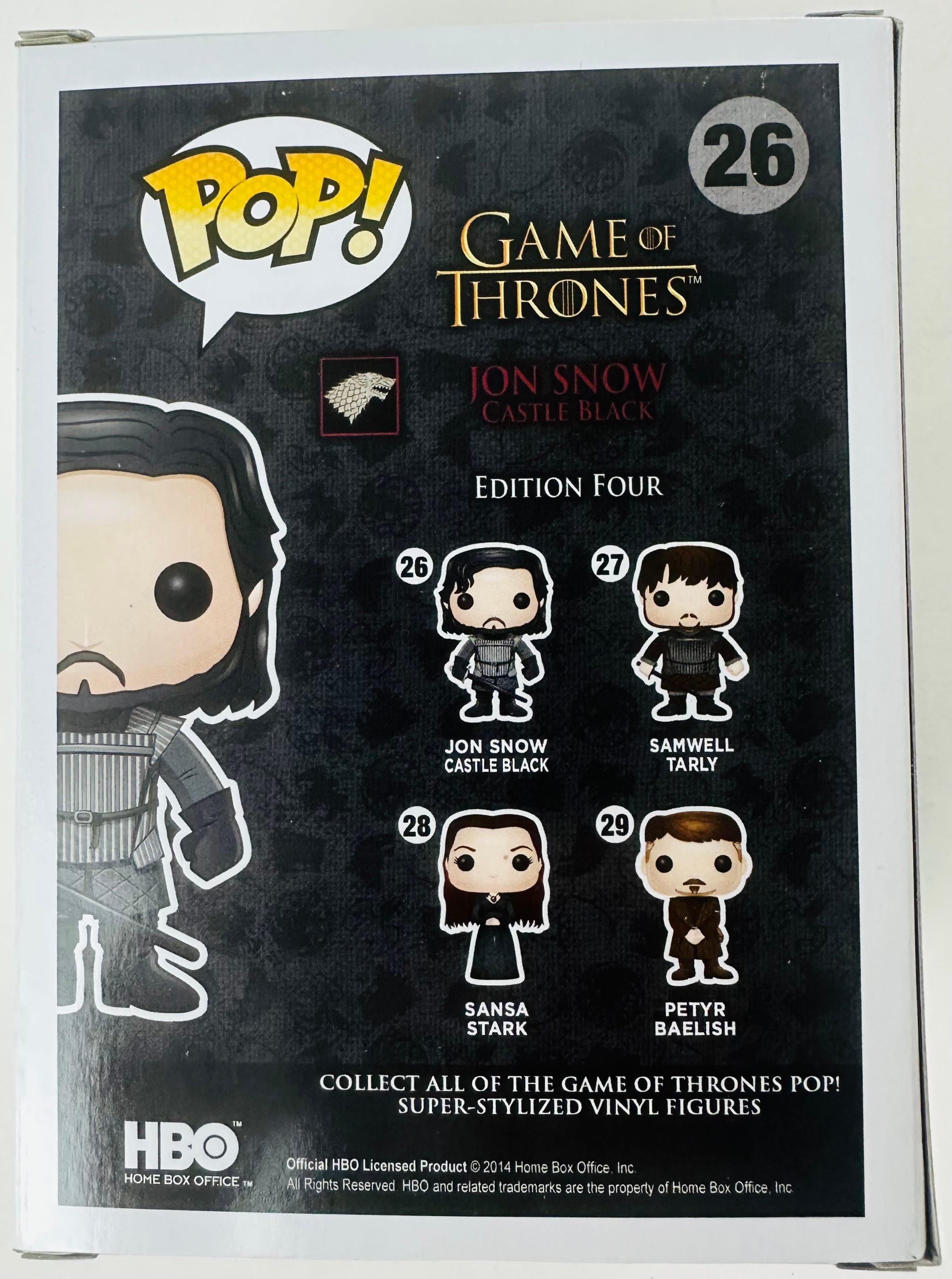 Kit Harington Signed Jon Snow Funko Pop 26 Game of Thrones Autograph JSA 869 - Image 4