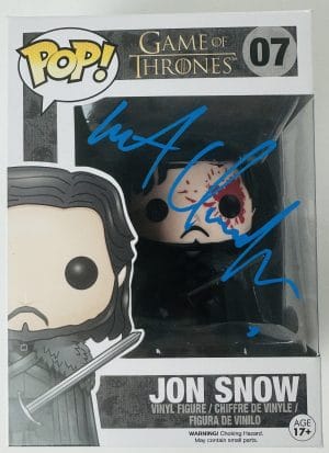 Kit Harington Signed Jon Snow Funko Pop #07 – Game of Thrones Autograph – JSA Certified