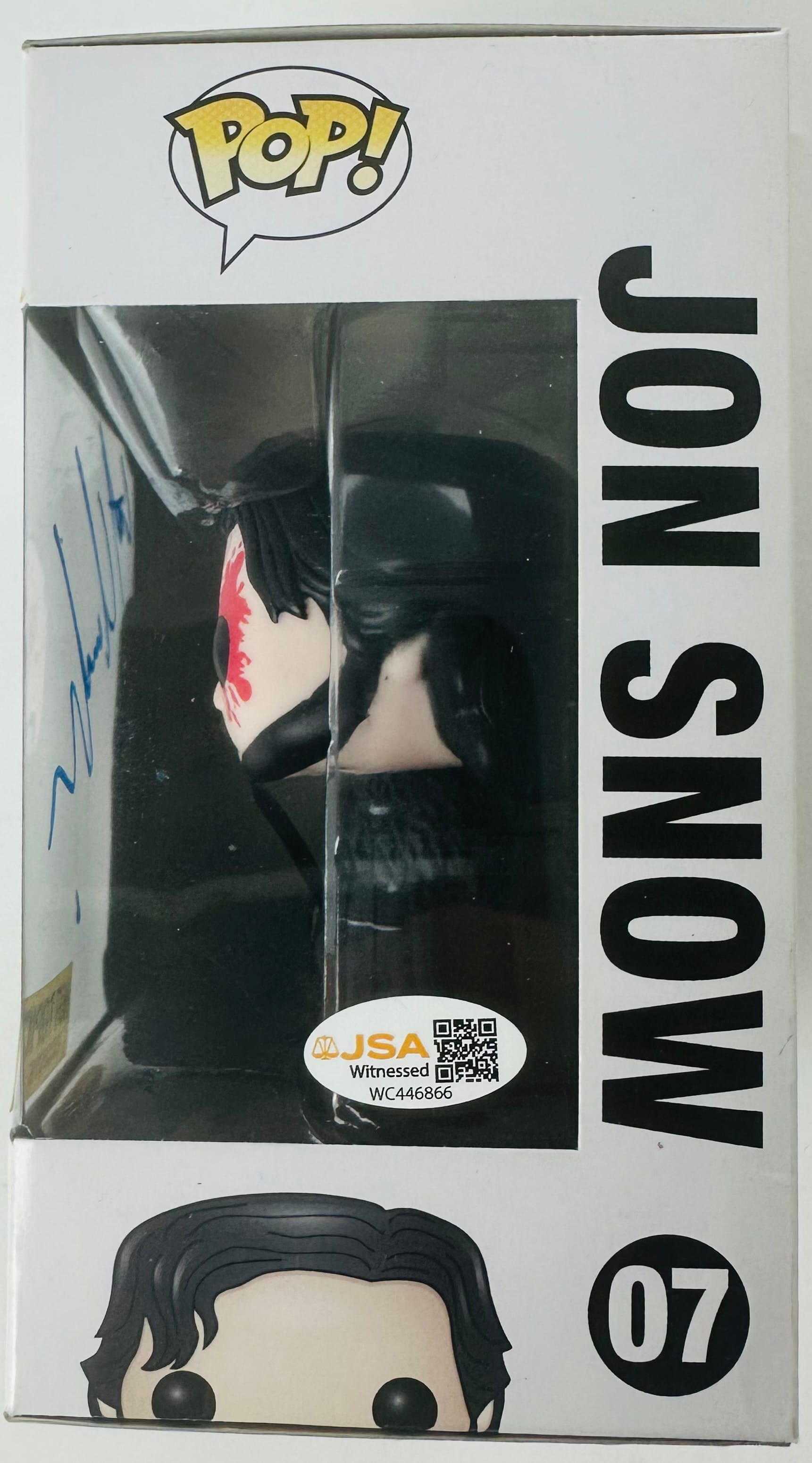 Kit Harington Signed Jon Snow Funko Pop 07 Game of Thrones Autograph JSA 866 - Image 2