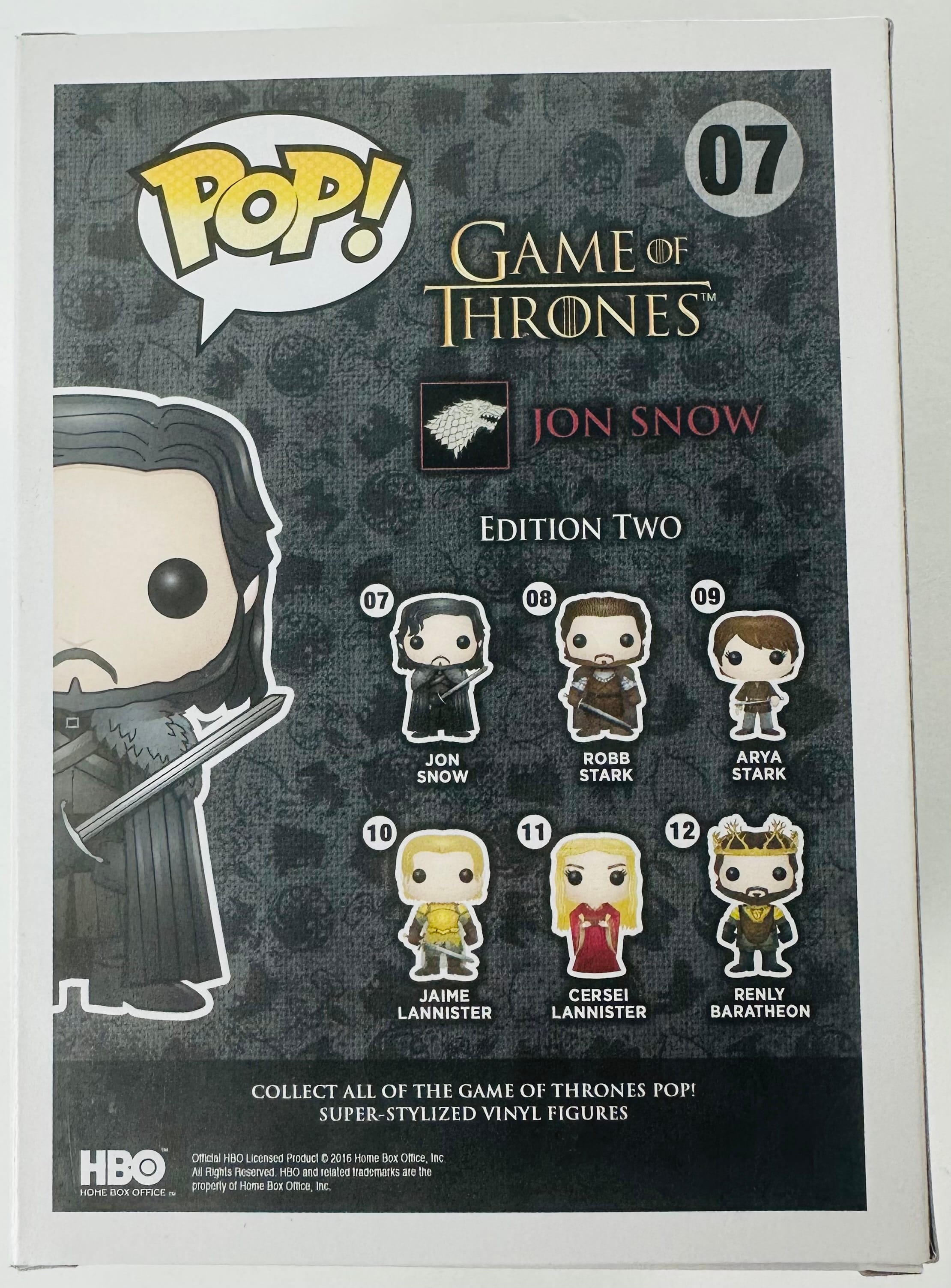 Kit Harington Signed Jon Snow Funko Pop 07 Game of Thrones Autograph JSA 866 - Image 4