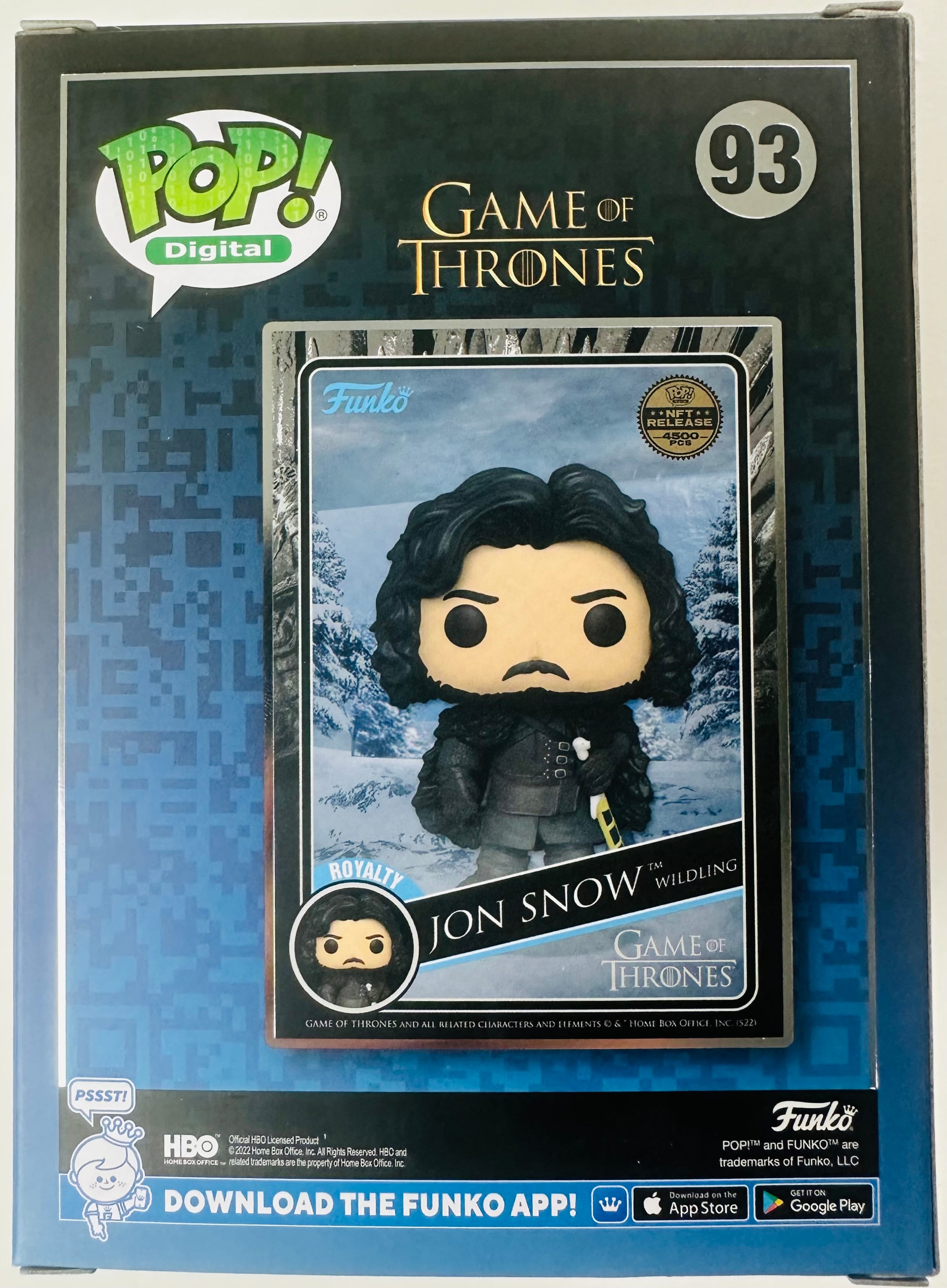 Kit Harington Signed Jon Snow Wilding Funko 93 Game of Thrones Autograph JSA 868 - Image 4
