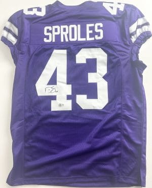 Darren Sproles Signed Custom Game Cut Jersey Autograph Kansas State Wildcats 445