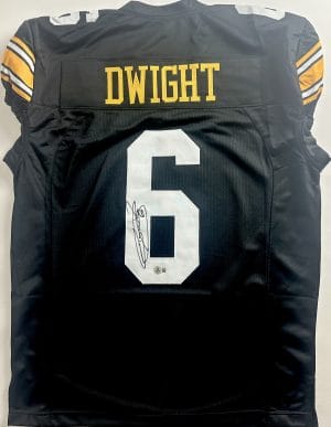 Tim Dwight signed custom game cut jersey Iowa Hawkeyes autograph BAS J82