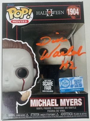 Dick Warlock Signed Michael Myers Scare Fair Funko Pop #1904 – Halloween II Autograph – BAS Certified