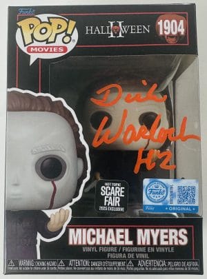Dick Warlock Signed Michael Myers Scare Fair Funko Pop 1904 Halloween II Bas J02