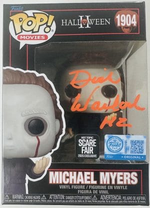 Dick Warlock Signed Michael Myers Scare Fair Funko Pop 1904 Halloween II Bas J12