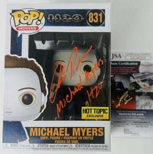 Chris Durand, Michael Myers, Halloween, Halloween H20, The Shape, Michael Myers Funko, Hot Topic Exclusive Funko, Signed Funko Pop, Horror Funko Pop, Halloween Collectibles, Michael Myers Autograph, Horror Memorabilia, JSA Certified, Horror Movie Collectibles, Funko Pop Autograph