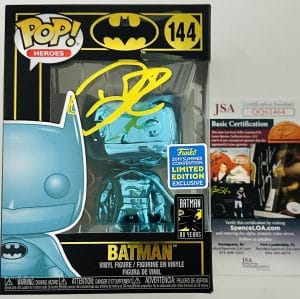 Dave Lea signed chrome Batman Funko 144 autograph JSA 464