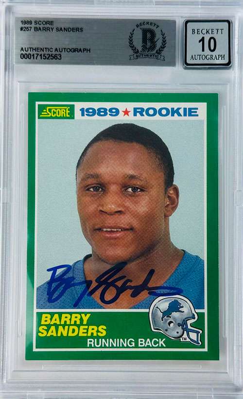 Authentic Autographed Football Cards for Sale